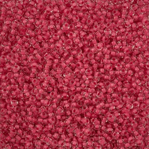 11/0 Czech Seed Beads #01542 C/L Terra Intensive Rose 23g