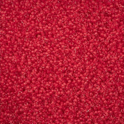 11/0 Czech Seed Beads #01544 C/L Terra Intensive Red 23g