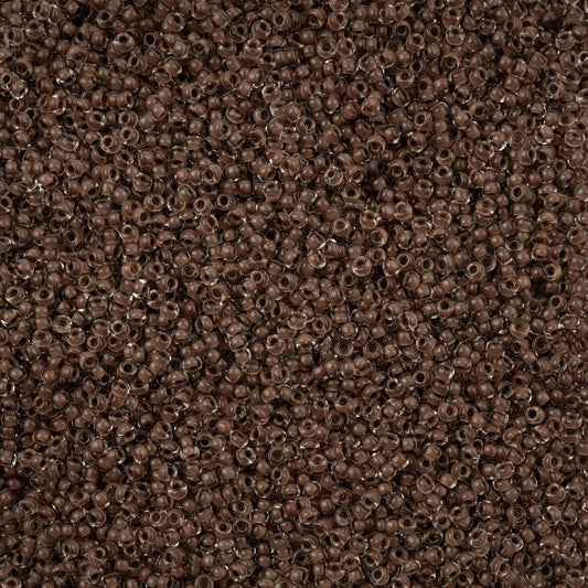 11/0 Czech Seed Beads #01549 C/L Terra Intensive Dark Brown 23g