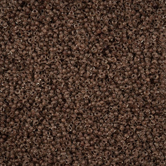 11/0 Czech Seed Beads #01549 C/L Terra Intensive Dark Brown 23g