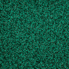 11/0 Czech Seed Beads #01550 C/L Terra Intensive Dark Green 23g