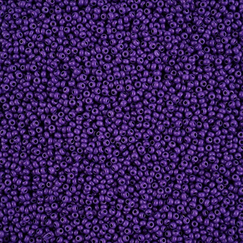 11/0 Czech Seed Beads #43127 Terra Intensive Matte Purple 23g