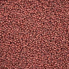 11/0 Czech Seed Beads #43188 Pink Flamingo Terra Metallic Matte 24g