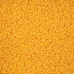 11/0 Czech Seed Beads #43200 Pearl Yellow Luster Terra 23g