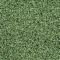 11/0 Czech Seed Beads #43203 Seafoam Green Terra Metallic Matte 23g