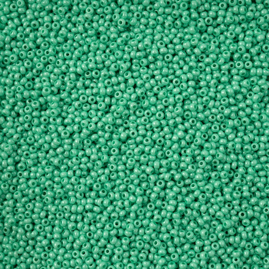 11/0 Czech Seed Beads #43209 Bright Turquoise Sfinx Terra 23g