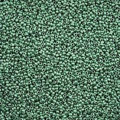 11/0 Czech Seed Beads #43211 Metallic Terra Matte Turquoise 24g