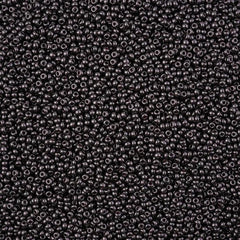 11/0 Czech Seed Beads #43226 Pearl Black Jet Terra 23g