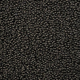 11/0 Czech Seed Beads #43229 Pearl Grey Jet Terra 23g