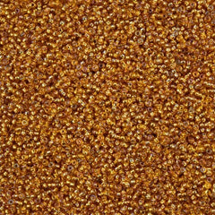 11/0 Czech Seed Beads #43231 Silver Lined Rainbow Gold 23g