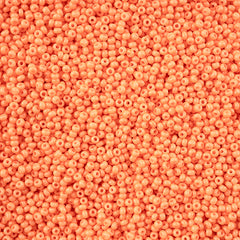 11/0 Czech Seed Beads #43235 Op Orange Chalk Solgel 23g