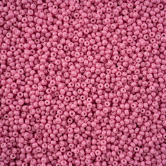 11/0 Czech Seed Beads #43237 Op Bubblegum Pink Chalk Solgel 23g