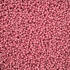 11/0 Czech Seed Beads #43238 Op Dark Pink Chalk Solgel 23g