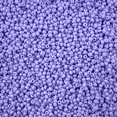 11/0 Czech Seed Beads #43243 Op Purple Chalk Solgel 23g