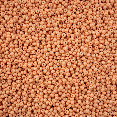 11/0 Czech Seed Beads #43253 Op Lt Brown Chalk Solgel 23g