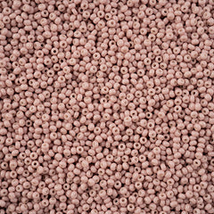 11/0 Czech Seed Beads #43254 Op Brown Chalk Solgel 23g