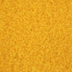 11/0 Czech Seed Beads #43256 Alabaster Yellow Solgel 23g