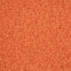 11/0 Czech Seed Beads #43257 Alabaster Orange Solgel 23g