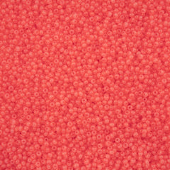 11/0 Czech Seed Beads #43258 Alabaster Pink Solgel 23g