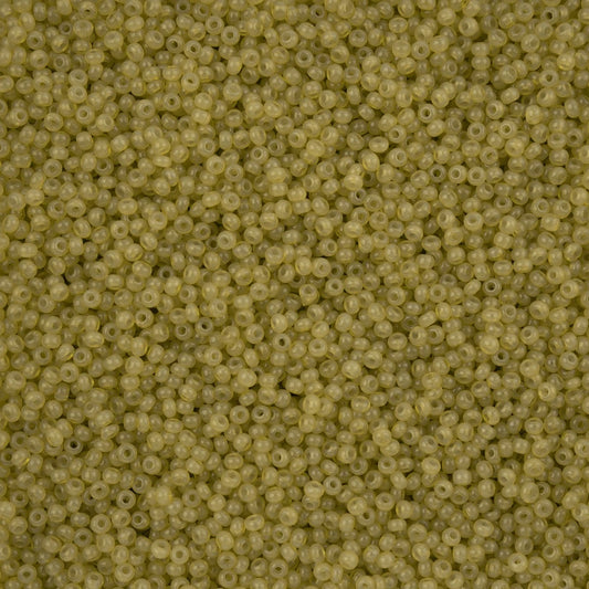 11/0 Czech Seed Beads #43269 Alabaster Mustard Solgel 23g