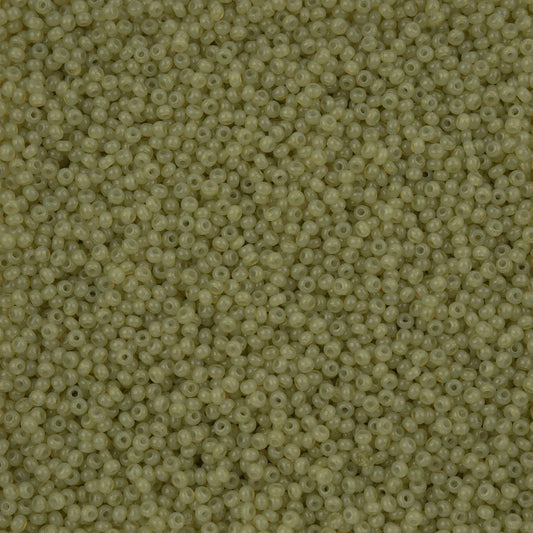 11/0 Czech Seed Beads #43270 Alabaster Avocado Solgel 23g