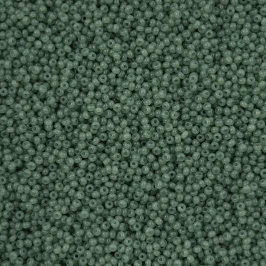 11/0 Czech Seed Beads #43274 Alabaster Eucalyptus Solgel 23g