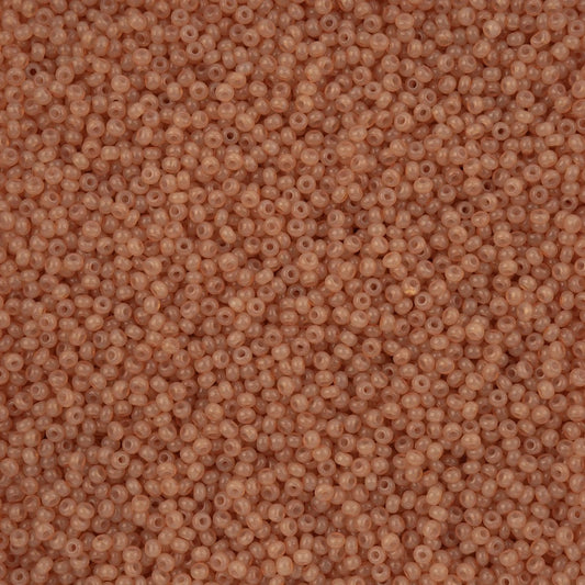 11/0 Czech Seed Beads #43276 Alabaster Light Brown Solgel 23g