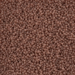 11/0 Czech Seed Beads #43277 Alabaster Medium Brown Solgel 23g