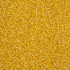 11/0 Czech Seed Beads #43280 Silver Lined Yellow Solgel 23g