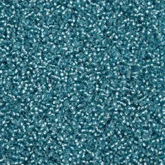 11/0 Czech Seed Beads #43290 Silver Lined Blue Solgel 23g