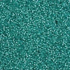 11/0 Czech Seed Beads #43298 Silver Lined Turquoise Solgel 23g