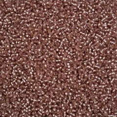 11/0 Czech Seed Beads #43300 Silver Lined Brown Solgel 23g