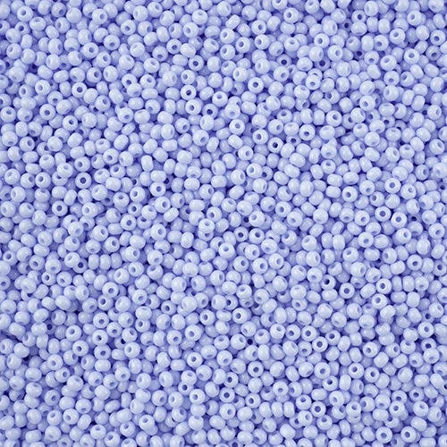 11/0 Czech Cut Seed Beads #37015 Opaque Mauve/Blue 13g