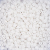 9/0 Czech 3-Cut Seed Beads Opaque White 13g