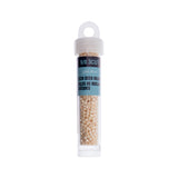 9/0 Czech 3-Cut Seed Beads Opaque White Eggshell 13g
