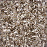 9/0 Czech 3-Cut Seed Beads Transparent Crystal S/L 13g
