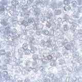 9/0 Czech 3-Cut Seed Beads Transparent Crystal Luster 13g