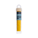 9/0 Czech 3-Cut Seed Beads Opaque Golden Yellow 13g