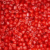 9/0 Czech 3-Cut Seed Beads Opaque Dark Orange 13g
