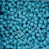 9/0 Czech 3-Cut Seed Beads Opaque Turquoise Blue 13g