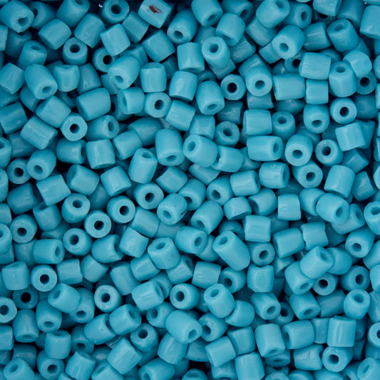 9/0 Czech 3-Cut Seed Beads Opaque Turquoise 13g