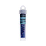 9/0 Czech 3-Cut Seed Beads Transparent Blue Luster 13g