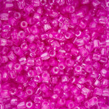 9/0 Czech 3-Cut Seed Beads Transparent Mauve C/L 13g