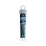 9/0 Czech 3-Cut Seed Beads Transparent Blue Zircon Luster 13g