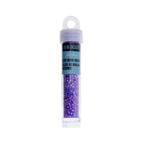 9/0 Czech 3-Cut Seed Beads Transparent C/L Fuchsia 13g
