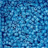 9/0 Czech 3-Cut Seed Beads Opaque Light Blue Luster 13g