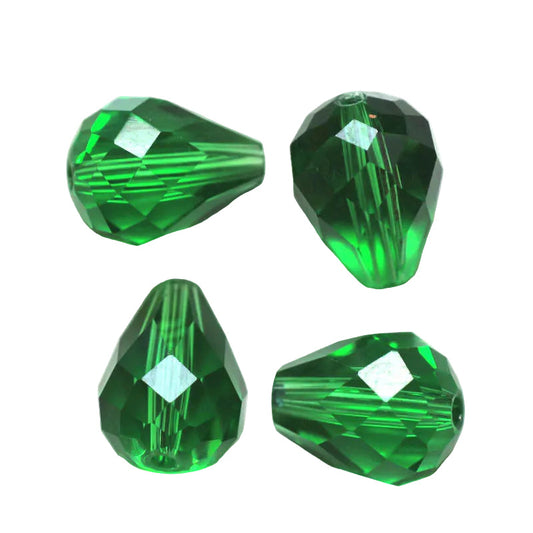 K9 Glass Teardrop Beads 8x6mm Erinite 10/pk