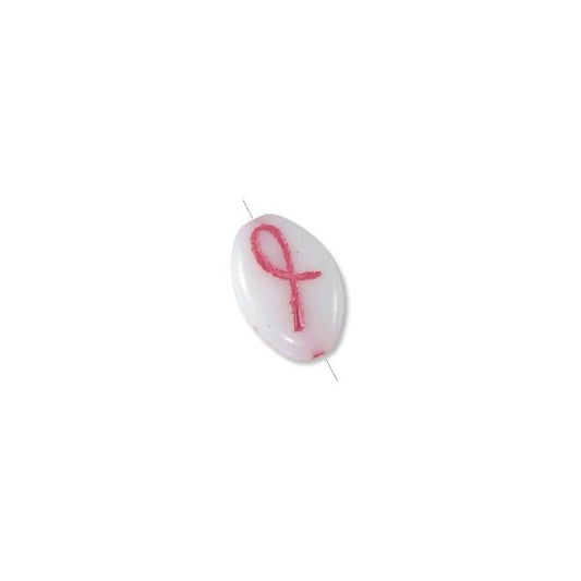 Czech Glass Awareness Bead Each