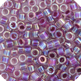 11/0 Delica Bead #0056 Magenta AB Lined Dyed 5.2g