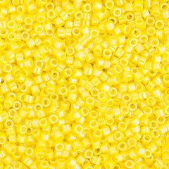 11/0 Delica Bead #0160 Opaque Yellow AB 50g Bag